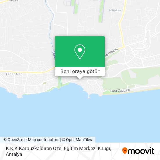 K.K.K Karpuzkaldıran Özel Eğitim Merkezi K.Lığı harita