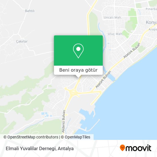 Elmali Yuvalilar Dernegi harita