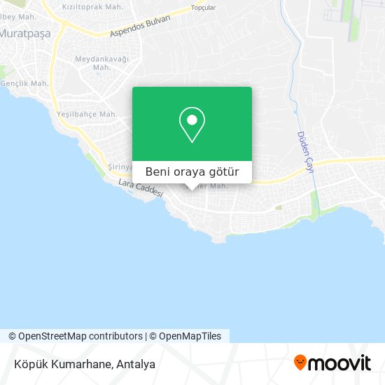 Köpük Kumarhane harita