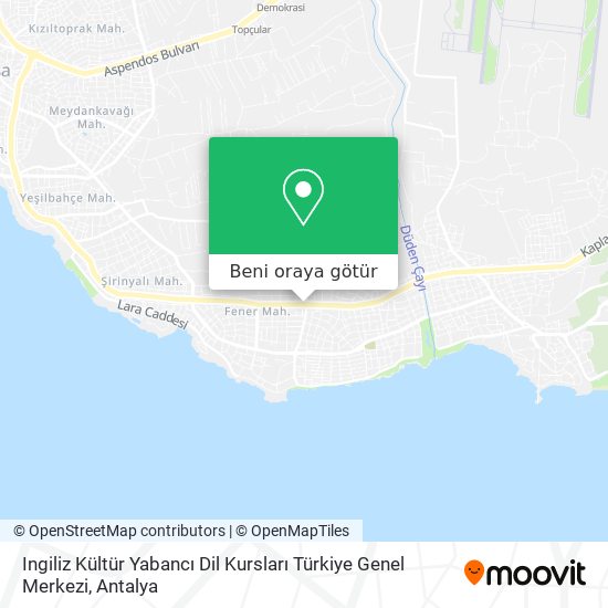 Ingiliz Kültür Yabancı Dil Kursları Türkiye Genel Merkezi harita