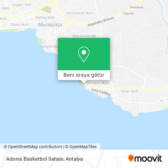 Adonis Basketbol Sahası harita
