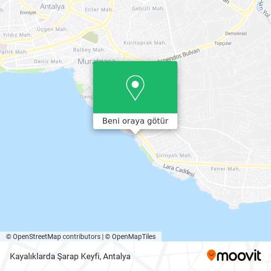 Kayalıklarda Şarap Keyfi harita