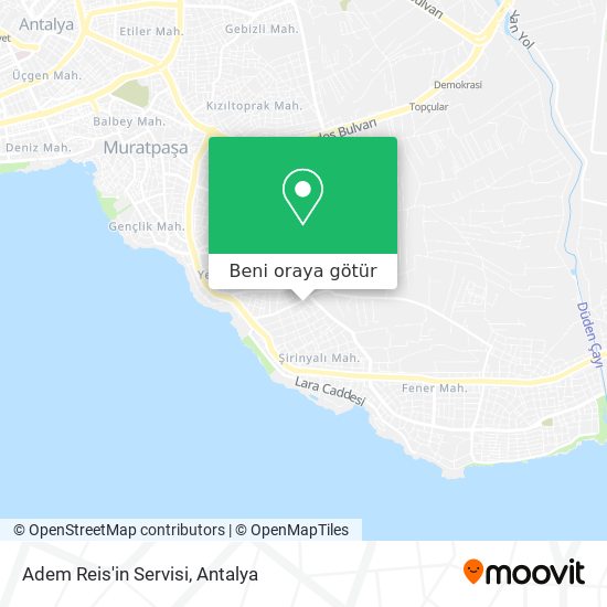 Adem Reis'in Servisi harita