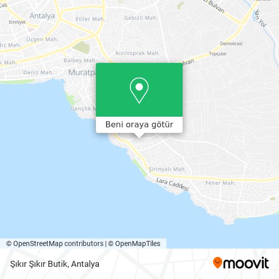 Şıkır Şıkır Butik harita