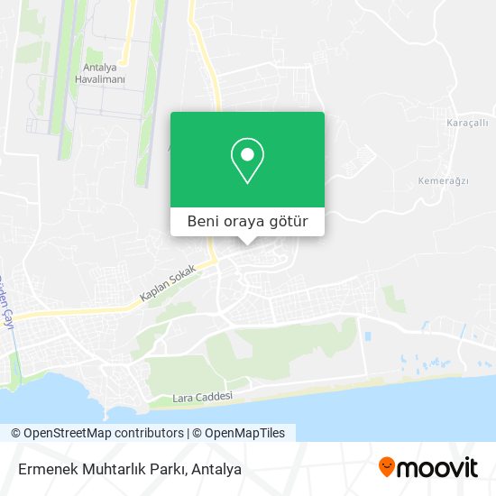 Ermenek Muhtarlık Parkı harita