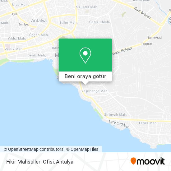 Fikir Mahsulleri Ofisi harita