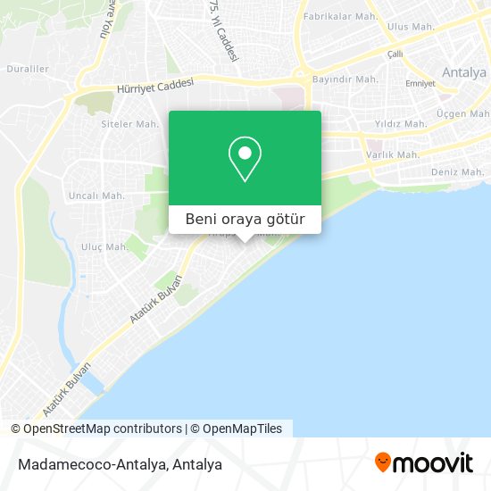 Madamecoco-Antalya harita