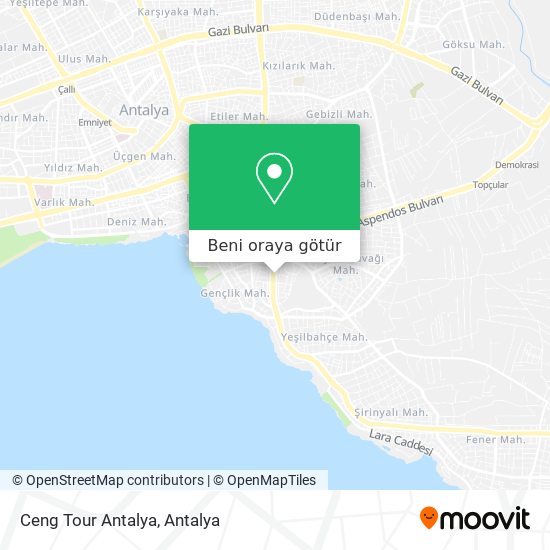 Ceng Tour Antalya harita