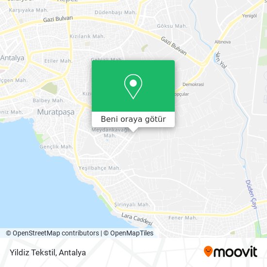 Yildiz Tekstil harita
