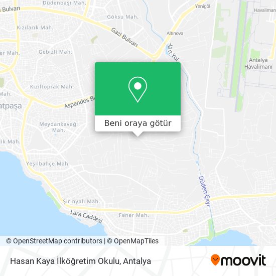 Hasan Kaya İlköğretim Okulu harita