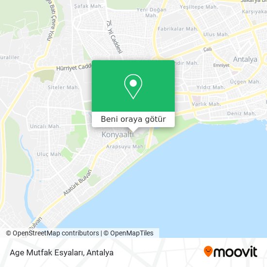 Age Mutfak Esyaları harita