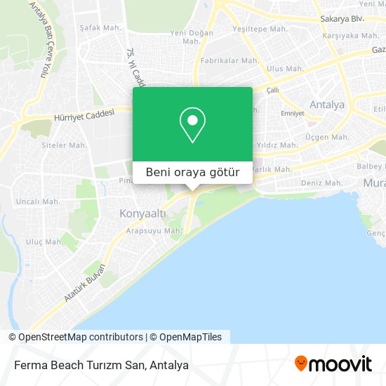 Ferma Beach Turızm San harita