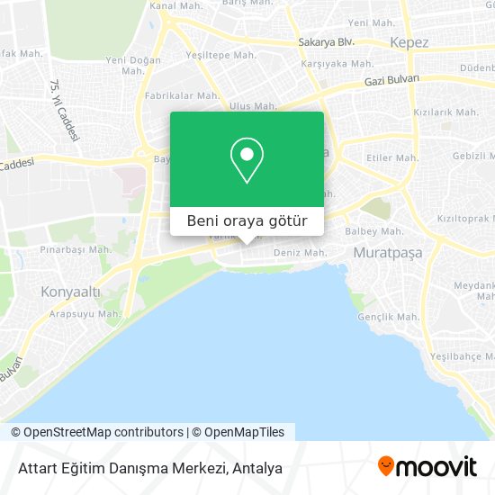 Attart Eğitim Danışma Merkezi harita