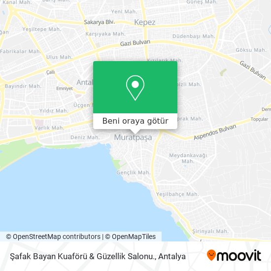 Şafak Bayan Kuaförü & Güzellik Salonu. harita