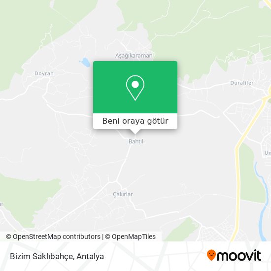 Bizim Saklıbahçe harita
