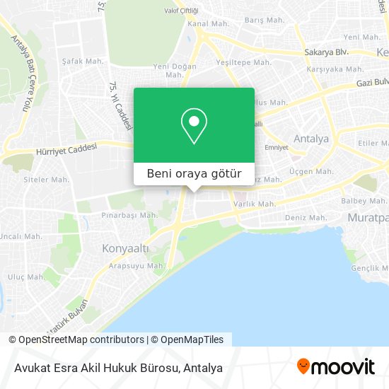Avukat Esra Akil Hukuk Bürosu harita