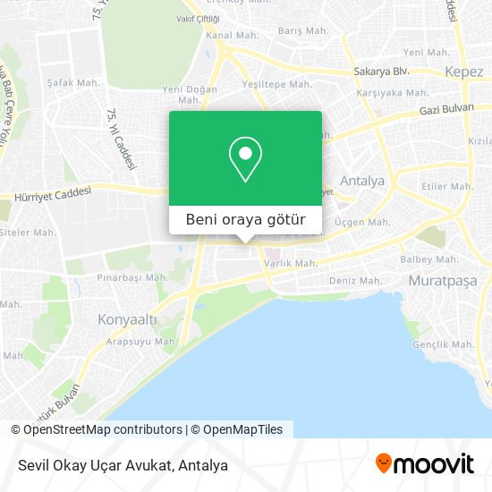 Sevil Okay Uçar Avukat harita