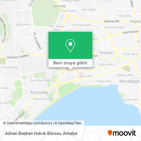 Adnan Başkan Hukuk Bürosu harita