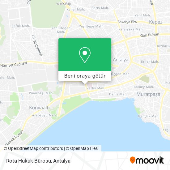 Rota Hukuk Bürosu harita