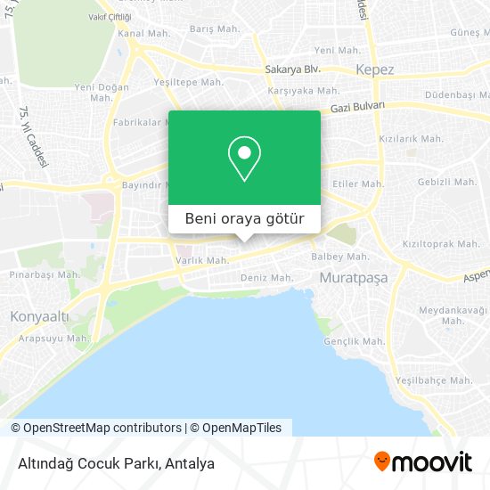 Altındağ Cocuk Parkı harita