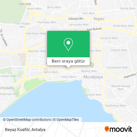 Beyaz Kuaför harita
