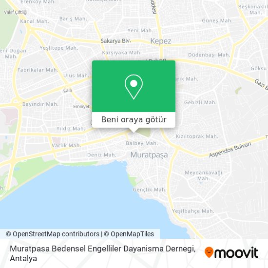 Muratpasa Bedensel Engelliler Dayanisma Dernegi harita