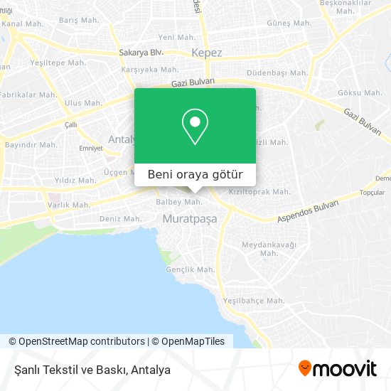 Şanlı Tekstil ve Baskı harita