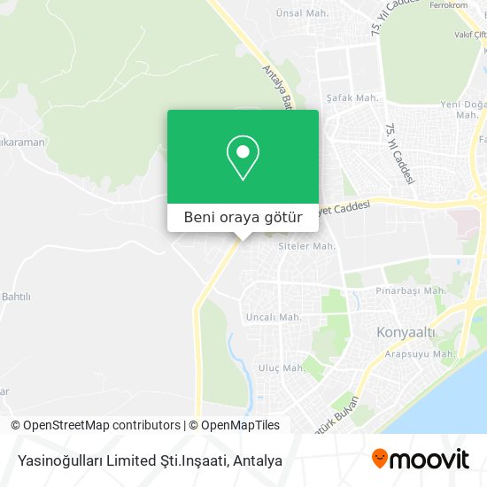 Yasinoğulları Limited Şti.Inşaati harita
