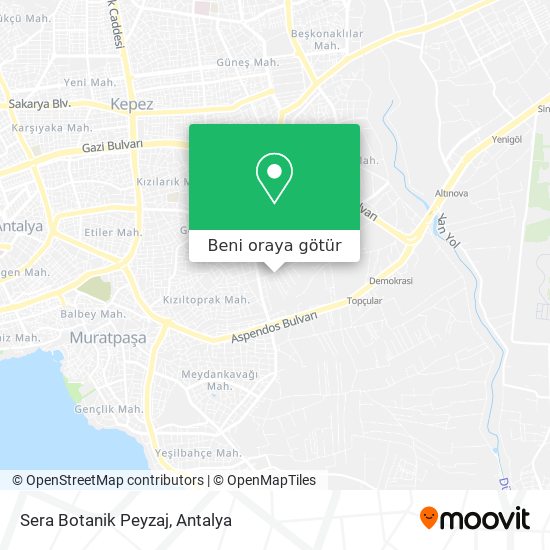 Sera Botanik Peyzaj harita