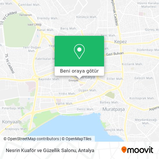 Nesrin Kuaför ve Güzellik Salonu harita
