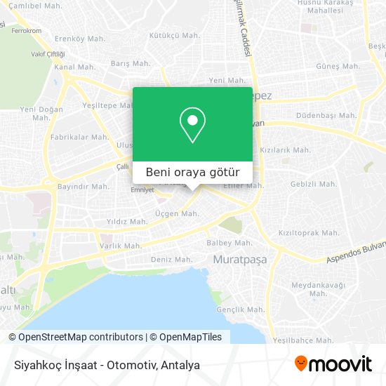 Siyahkoç İnşaat - Otomotiv harita
