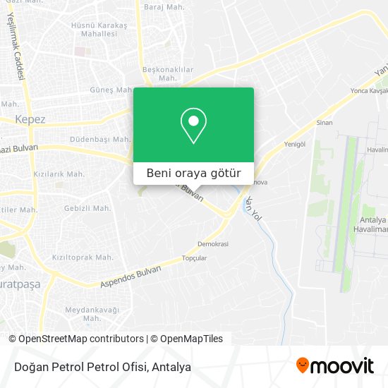 Doğan Petrol Petrol Ofisi harita