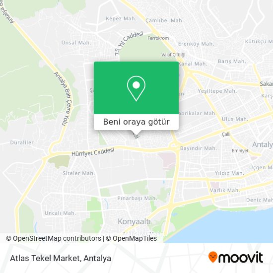 Atlas Tekel Market harita