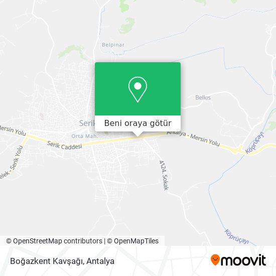 Boğazkent Kavşağı harita