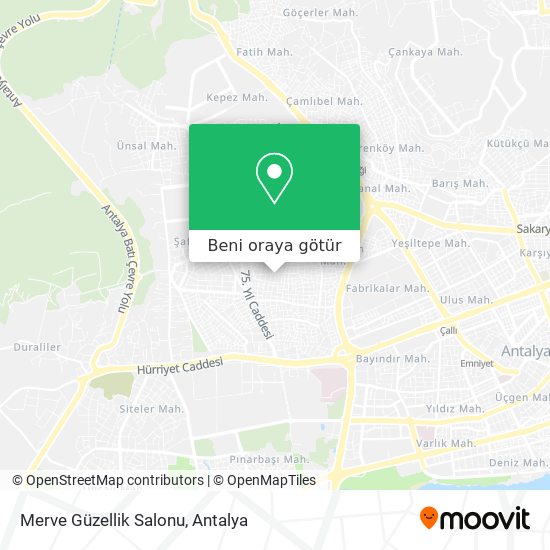 Merve Güzellik Salonu harita