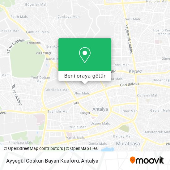 Ayşegül Coşkun Bayan Kuaförü harita