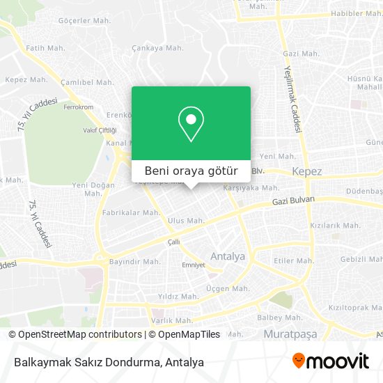 Balkaymak Sakız Dondurma harita