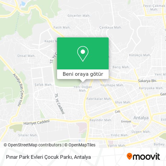 Pınar Park Evleri Çocuk Parkı harita