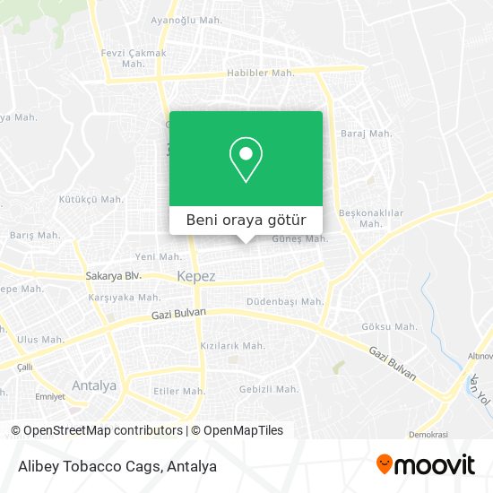 Alibey Tobacco Cags harita