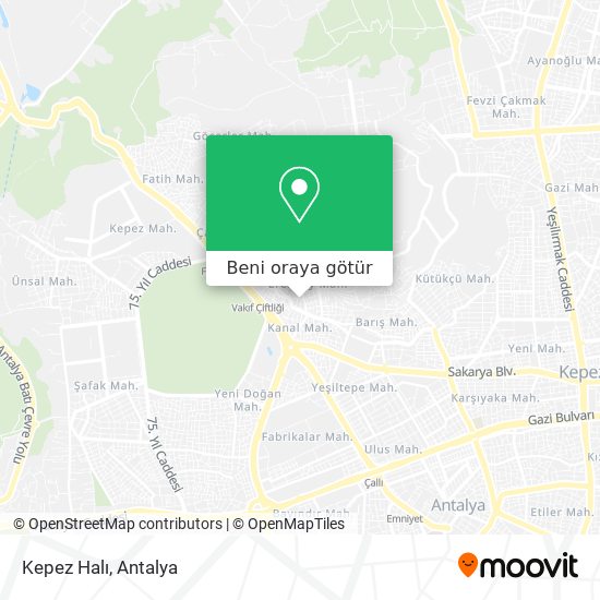 Kepez Halı harita
