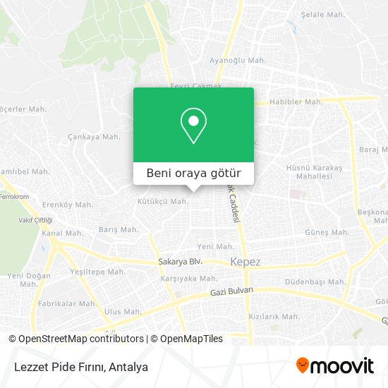 Lezzet Pide Fırını harita