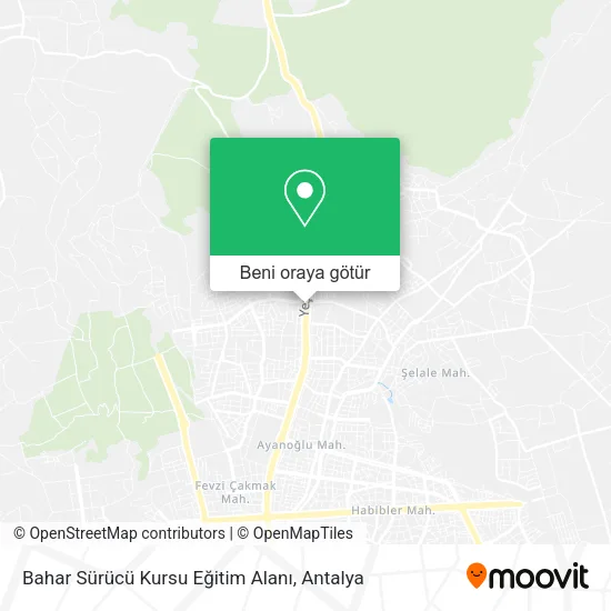 Bahar Sürücü Kursu Eğitim Alanı harita