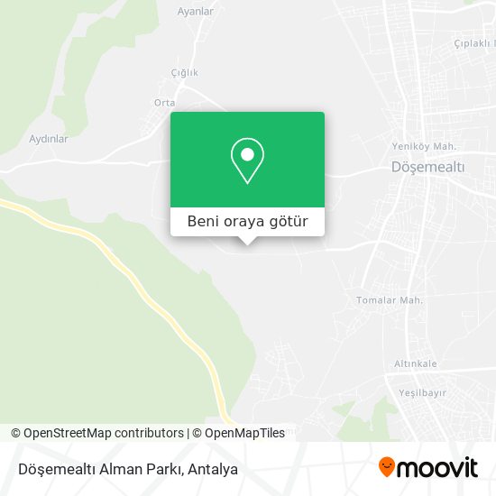 Döşemealtı Alman Parkı harita