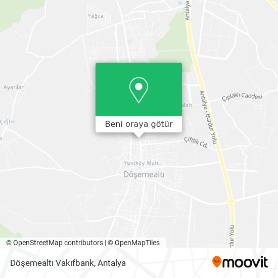Döşemealtı Vakıfbank harita
