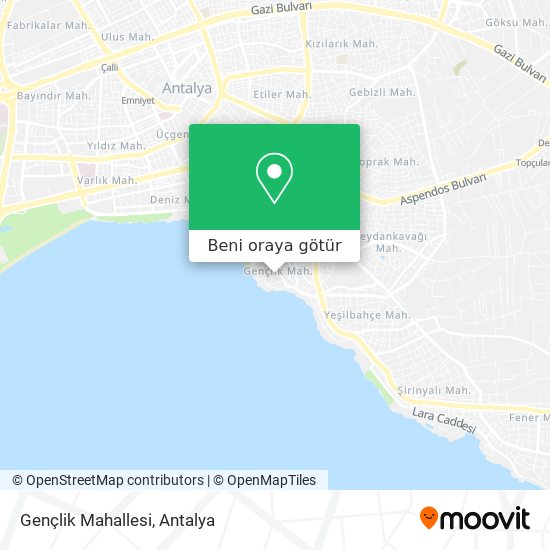 Gençlik Mahallesi harita