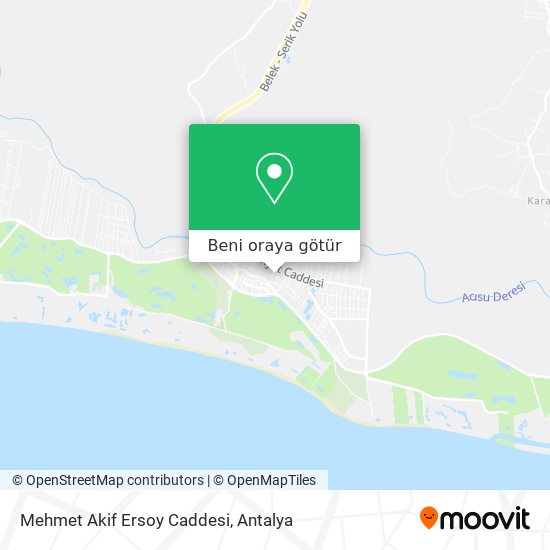Mehmet Akif Ersoy Caddesi harita