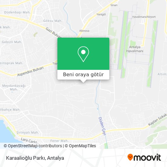 Karaalioğlu Parkı harita