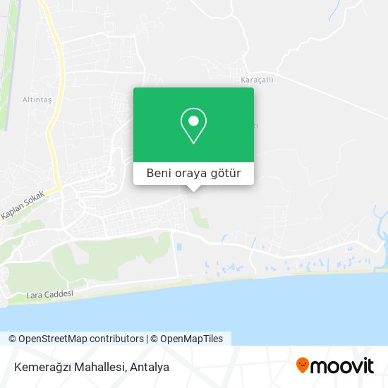 Kemerağzı Mahallesi harita