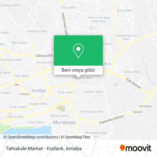 Tahtakale Market - Kızılarık harita