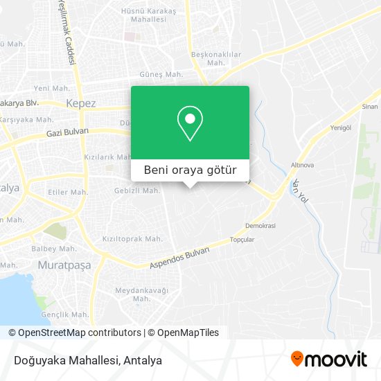 Doğuyaka Mahallesi harita